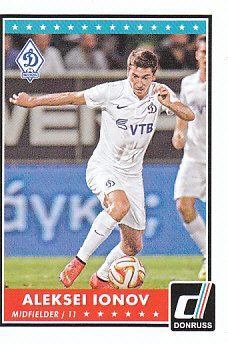Aleksei Ionov Dynamo Moscow 2015 Donruss Soccer Cards #91